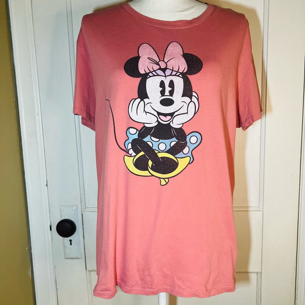 Pink Disney Short Sleeve Crew Neck Minnie Mouse T-Shirt XL